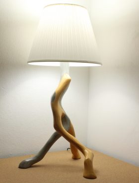 lamp on Enlace Yellow JCL ocher shade olive tree ocher with lampshade white