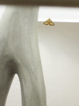 Zoom2 lamp Omega green lime ocher with lampshade white