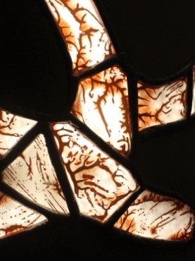 zoom vitraux lampe girafe éclairée