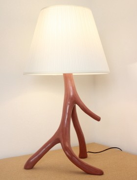 pearly Malaga ocher lime stucco lamp white lampshade