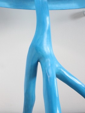 lampe ocean bleu grec abat jour conique tadelakt vitraux