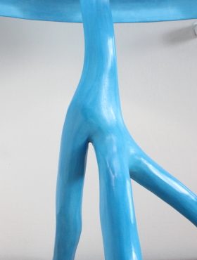 lampe ocean bleu grec abat jour conique tadelakt vitraux