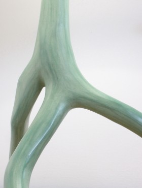 lampe oxalis stuc chaux oxide de chrome vert et ombre olivier