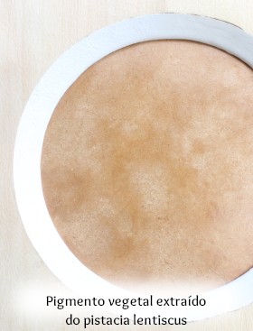 amostra estuque de cal pigmento laca vegetal caseiro