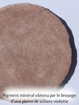 échantillons stuc à la chaux coloré avec pigment laque végétal organique artisanal fait maison